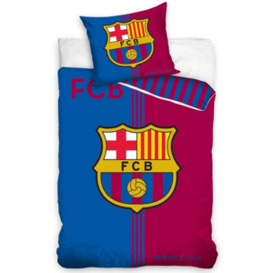 TipTrade FC Barcelona Címer pamut ágyneműhuzat, 140 x 200 cm, 70 x 90 cm