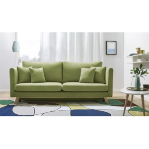 Triplo zöld háromszemélyes kinyitható kanapé - Bobochic Paris