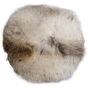 Davam barna-fehér rénszarvas bőr ülőpárna/párna, 35 x 35 cm - Arctic Fur