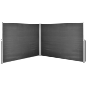 Összecsukható oldalsó napellenző 180x600 cm fekete