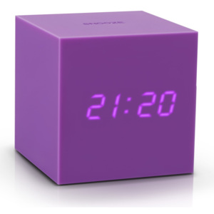 Gravitry Cube lila ébresztőóra LED kijelzővel - Gingko