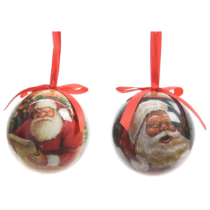 Kaemingk 7 db karácsonyi dekoráció készlet "Santa", 2 színű, kb. 7,5cm, műanyag