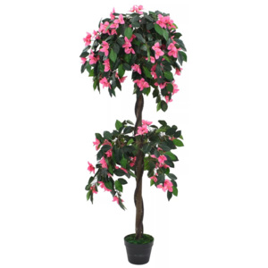 Zöld/rózsaszín, cserepes műrododendron 310 cm