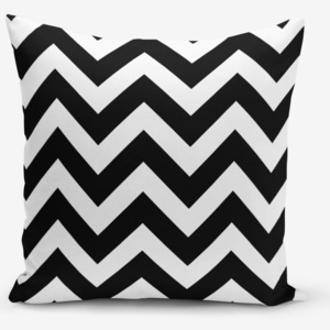 Stripes fekete-fehér párnahuzat, 45 x 45 cm - Minimalist Cushion Covers