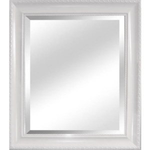 MALKIA TYP 2 Elegáns tükör fakerettel, fehér színben