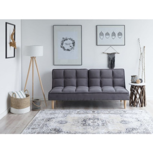Beliani Ággyá alakítható kanapé sötétszürke színben SILJAN