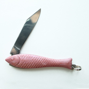 Rózsaszín hal formájú cseh bicska - Alexandra Dětinská
