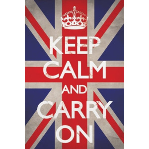 Keep calm and carry on - union Plakát, (61 x 91,5 cm)