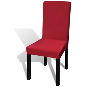 6 db nyújtható székhuzat bordó piros