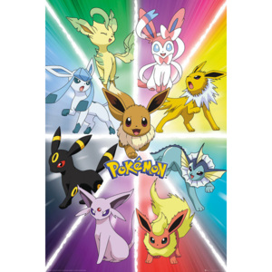 Pokemon - Eevee Evolution Plakát, (61 x 91,5 cm)