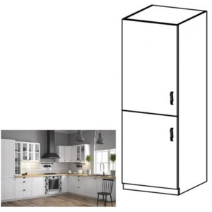 PROVANCE D60ZL Balos konyhai szekrény beépített hűtőhöz, fenyő Andersen/fehér