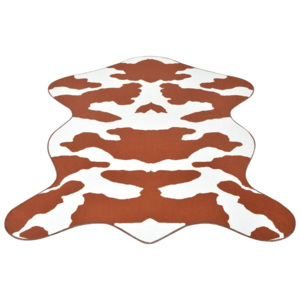 Szőnyeg barna tehénbőr mintázattal 70x110 cm