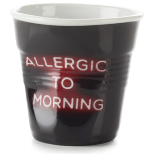 REVOL Froissés "Allergic to morning" cappucino pohár, 18 cl, neon