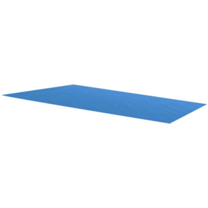 Kék, négyszögletes PE medencetakaró 260 x 160 cm