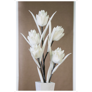 Dekoratív virág PARSA - fehér