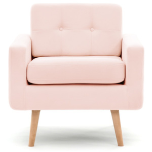 Ina pasztell rózsaszín fotel - Vivonita