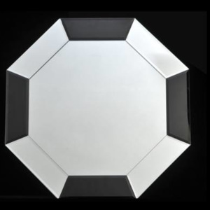 ELISON TYP 14 Stílusos tükör fekete/fehér kerettel