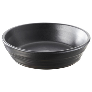 REVOL Froissés Creme Brulée tálka, Ø 14 cm, szaténfekete