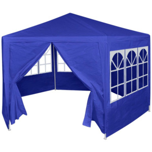 Parti sátor 6 db kék oldalfallal 2x2 m