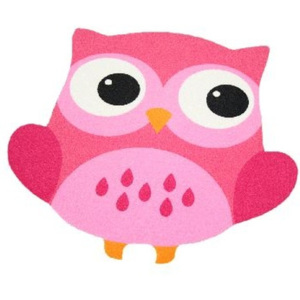 Owl rózsaszín gyerekszőnyeg, 100 x 100 cm - Zala Living