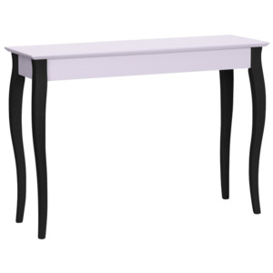 Lilo világos rózsaszín kisasztal fekete lábakkal, 105 cm széles - Ragaba