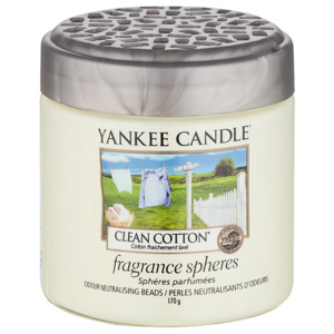 Yankee Candle illatos gyönygyzselé Spheres Clean Cotton