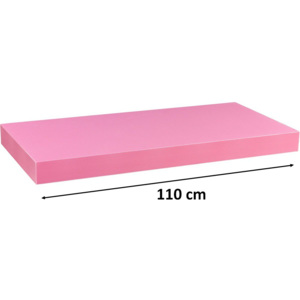 Fali polc STILISTA VOLATO - rózsaszín 110 cm