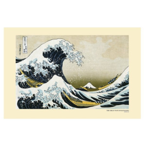 Katsushika Hokusai- The Great Wave off Kanagawa Plakát, (91,5 x 61 cm)