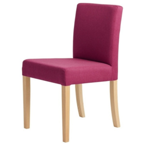 Wilton fukszia rózsaszín szék, natúr fa lábakkal - Custom Form