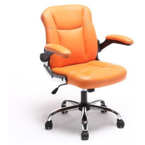 Irodai szék, narancssárga textilbőr, GARED