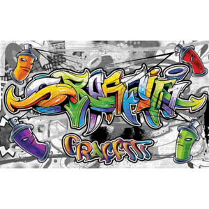 Graffiti Street Art Tapéta, Fotótapéta, (91 x 211 cm)