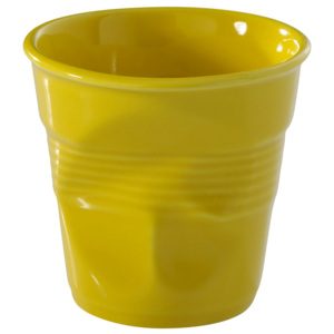 REVOL Froissés espresso pohár, 8 cl, Seychelle-sárga