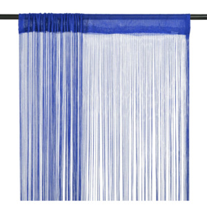 2 db kék zsinórfüggöny 100 x 250 cm