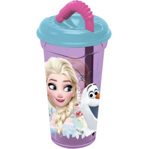 Disney Jégvarázs, Frozen szívószálas pohár 430 ml