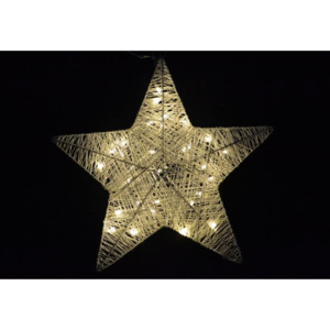 Karácsonyi dísz - karácsonyi csillag - 35 cm, 30 LED dióda