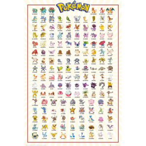 Pokemon - Kanto 151 Plakát, (61 x 91,5 cm)
