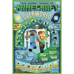 Minecraft - Overworld Biome Plakát, (61 x 91,5 cm)