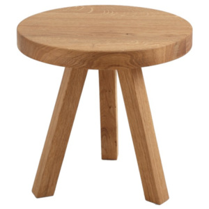 Treben összecsukható tölgyfa asztal, átmérő 40 cm -Custom Form