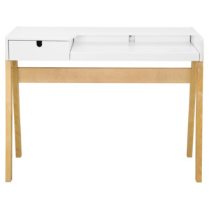 Hansa fehér, nyírfa íróasztal, 111,5 x 41,5 cm - Wermo