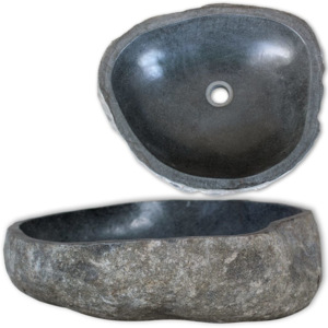 Ovális folyami kő mosdókagyló 30-35 cm