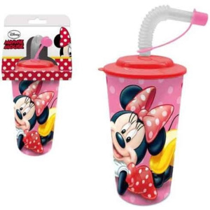 Disney Minnie egér szívószálas pohár