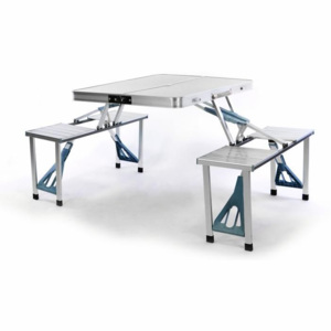 Összecsukható alumínium asztal beépített paddal