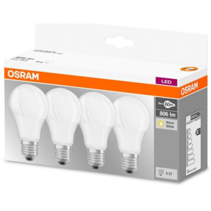 Osram KÉSZLET 4x LED Izzó A60 E27/9W/230V 2700K - Osram P22466