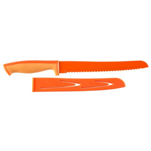 Narancssárga kenyérvágó kés, 20 cm - Versa