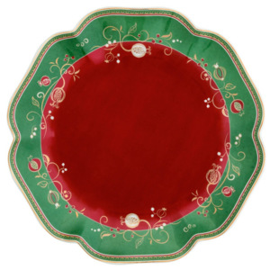 Tempo di Festa kínálótál karácsonyi mintával, ⌀ 31 cm - Brandani