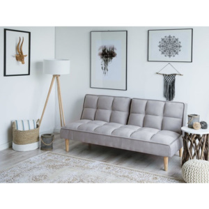 Beliani Ággyá alakítható kanapé vilgosszürke színben SILJAN