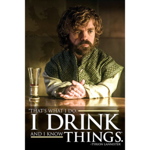 Plakát - Game of Thrones (I Drink and I Know Things)