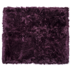 Zealand sötétbordó báránybőr szőnyeg, 130 x 150 cm - Royal Dream
