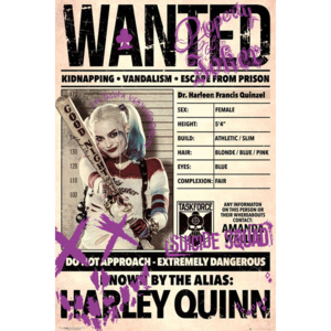 Suicide Squad - Öngyilkos osztag - Harley Wanted Plakát, (61 x 91,5 cm)