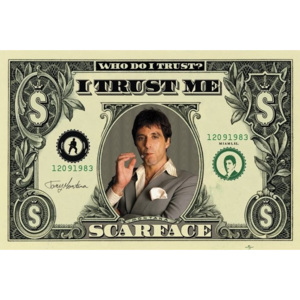 SCARFACE - dollar Plakát, (91,5 x 61 cm)